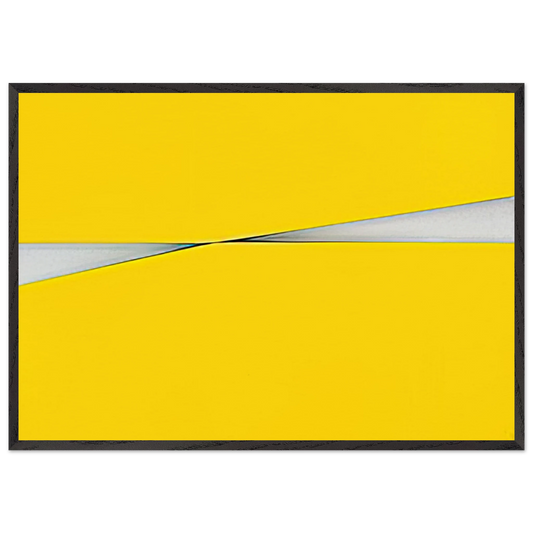 Amarillo - 1971 - Carmen Herrera 70x100 cm / 28x40 inches Framed Art Print – Black Wooden Frame