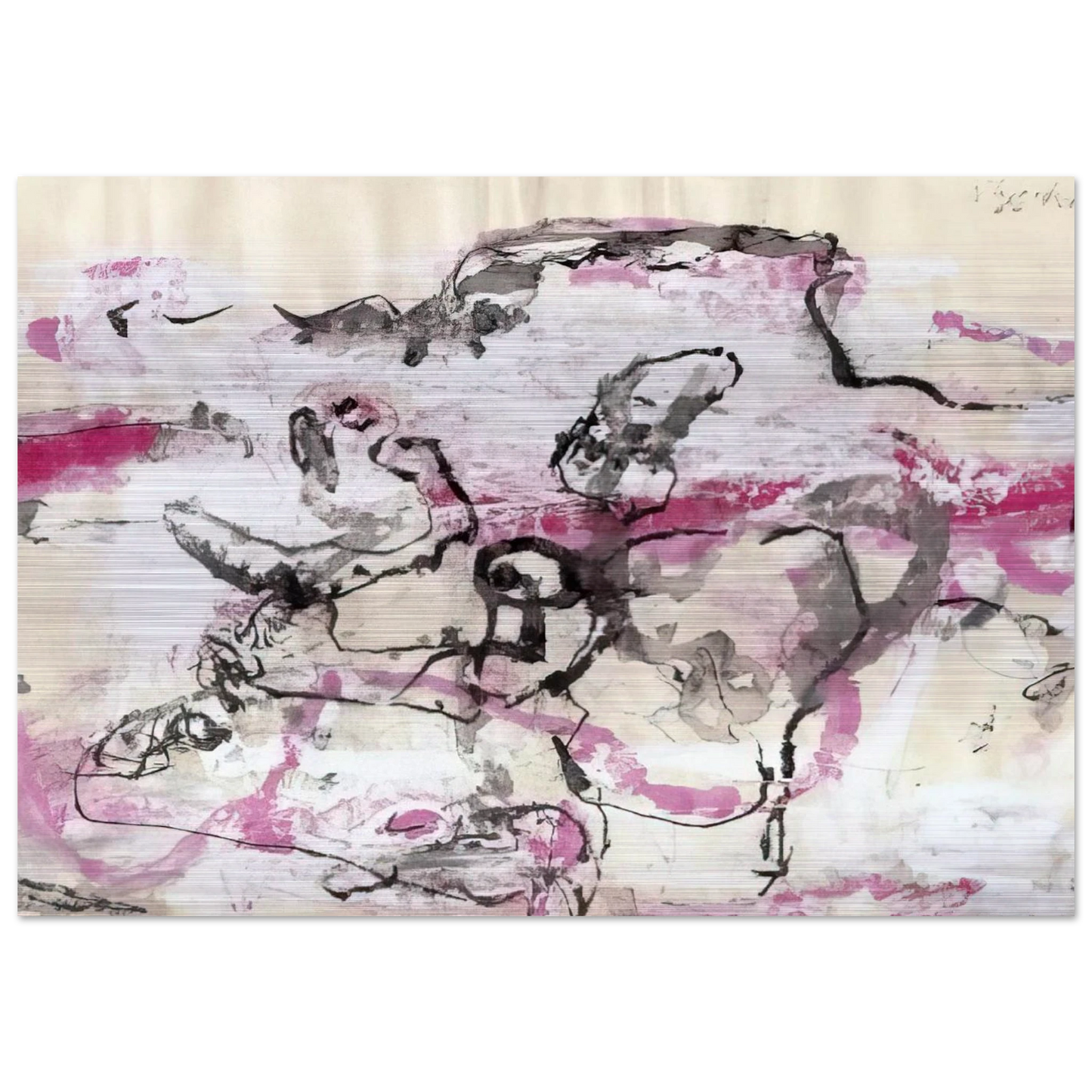 EL-IX - 1966 - Emil Schumacher Brushed Aluminum Print - 70x100 cm / 28x40 inches | Emil Schumacher Aluminum Print | Emil Schumacher Prints