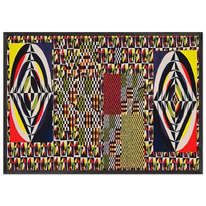The Pythagorean Theorem - 1964 - Alfred Jensen 70x100 cm / 28x40 inches Framed Art Print – Black Wooden Frame