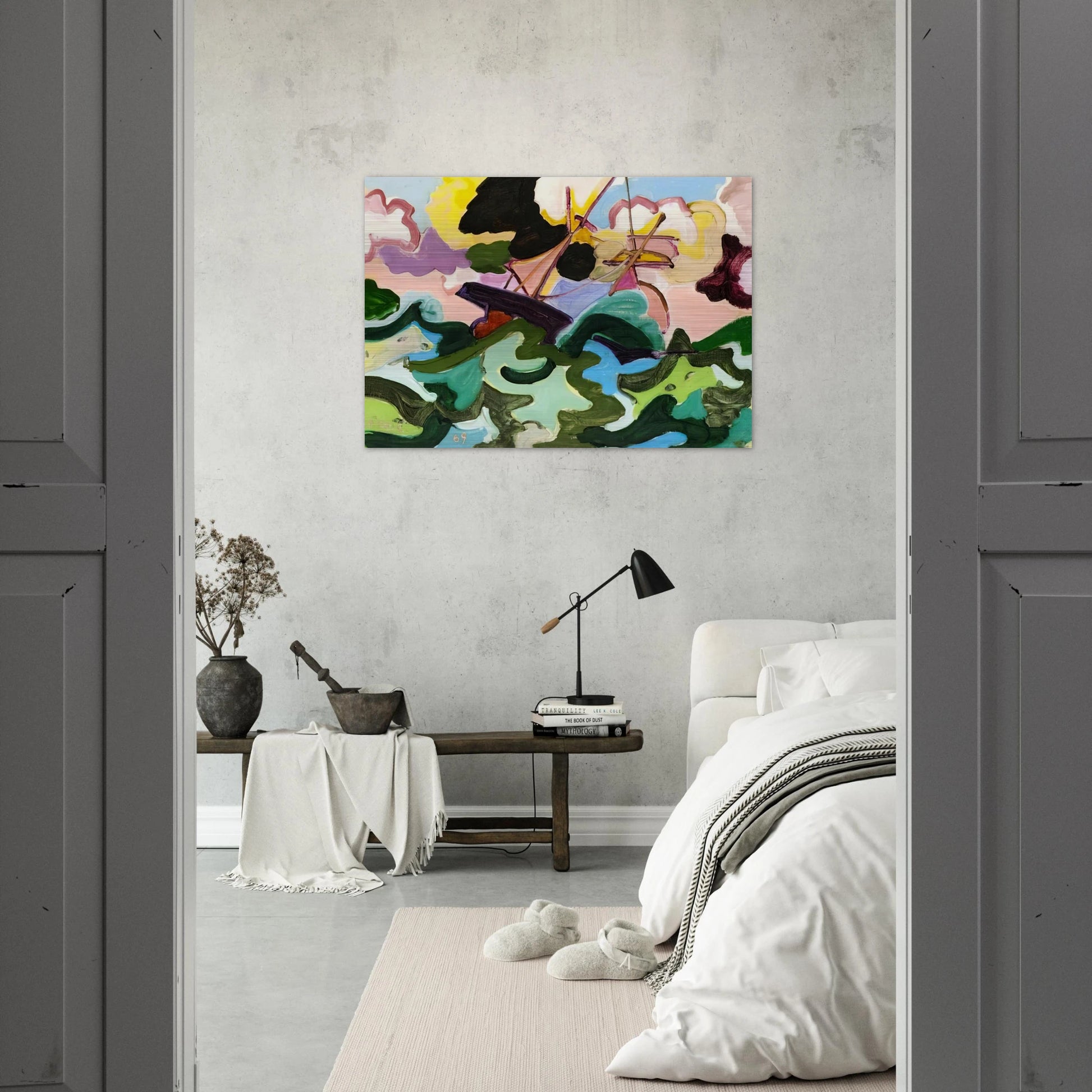 En fuite - Fauvism, Tachisme - Charles Lapicque Brushed Aluminum Print - 70x100 cm / 28x40 inches | Charles Lapicque Aluminum Print | Charles Lapicque Prints