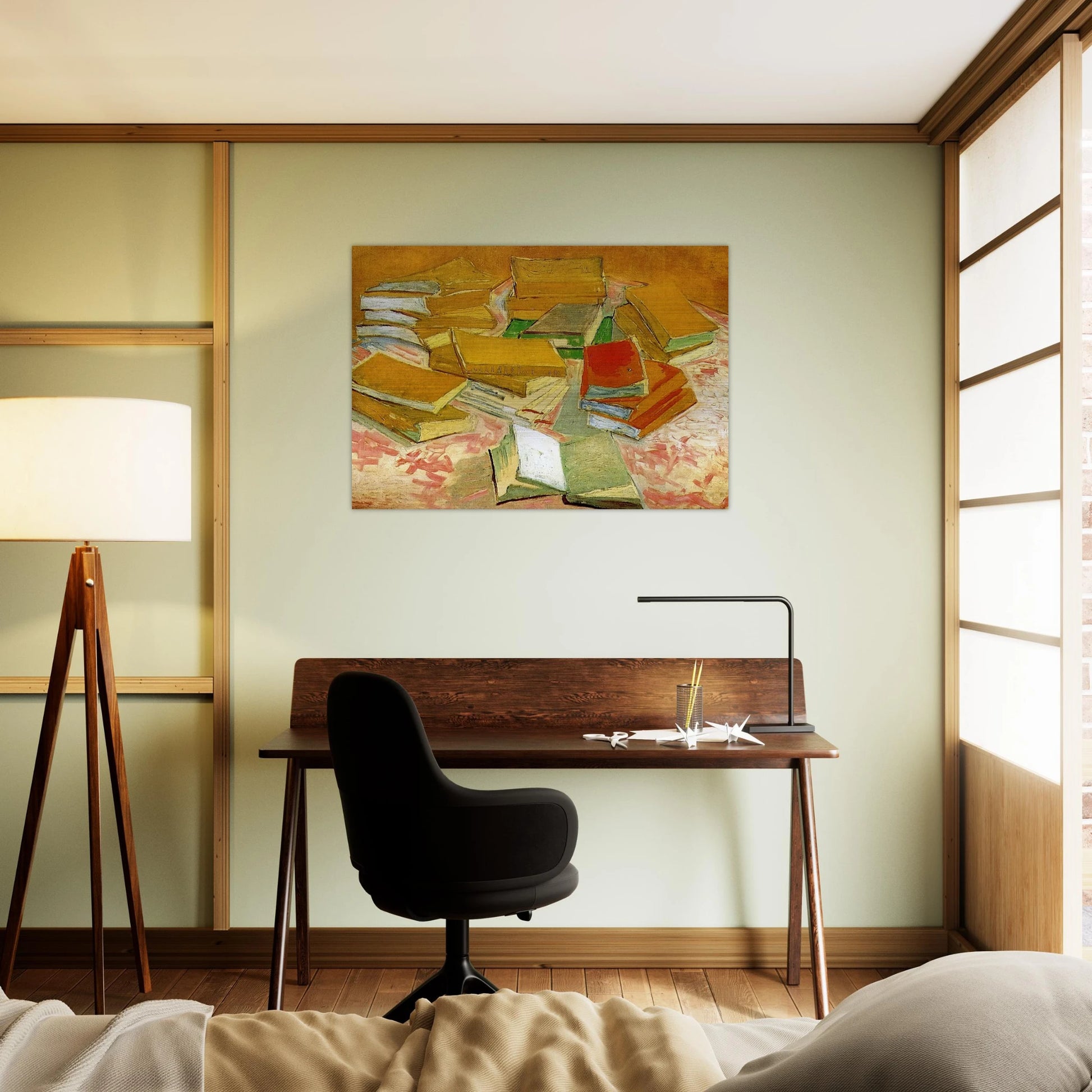 Still Life - French Novels - Vincent van Gogh Brushed Aluminum Print - 70x100 cm / 28x40 inches | Vincent van Gogh Aluminum Print | Vincent van Gogh Prints