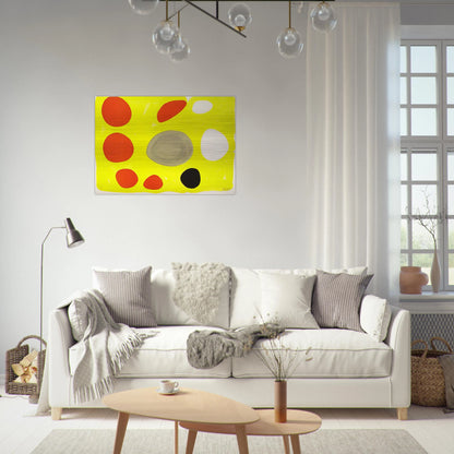 GREY OVAL 1975 - Alexander Calder Brushed Aluminum Print - 70x100 cm / 28x40 inches | Alexander Calder Aluminum Print | Alexander Calder Prints