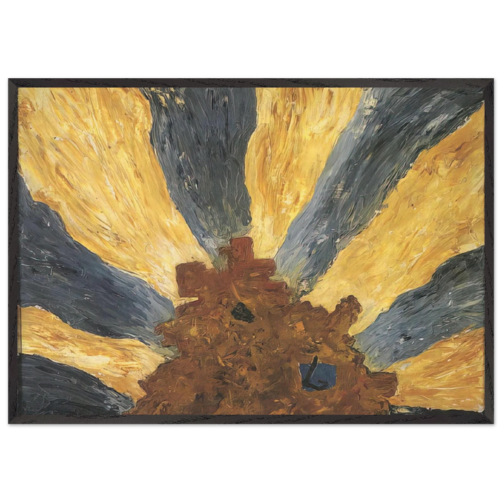Untitled - 1948 N2 - Forrest Bess 70x100 cm / 28x40 inches Framed Art Print – Black Wooden Frame