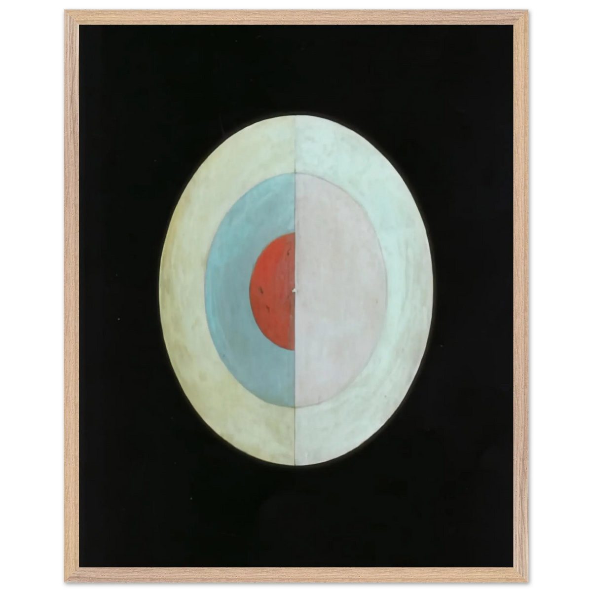 Hilma af Klint - THE SWAN NO 16 1915 Wall art - 21x29.7 cm / 8x12" - Premium Wooden Framed Poster With Fine Art Paper - Wood frame