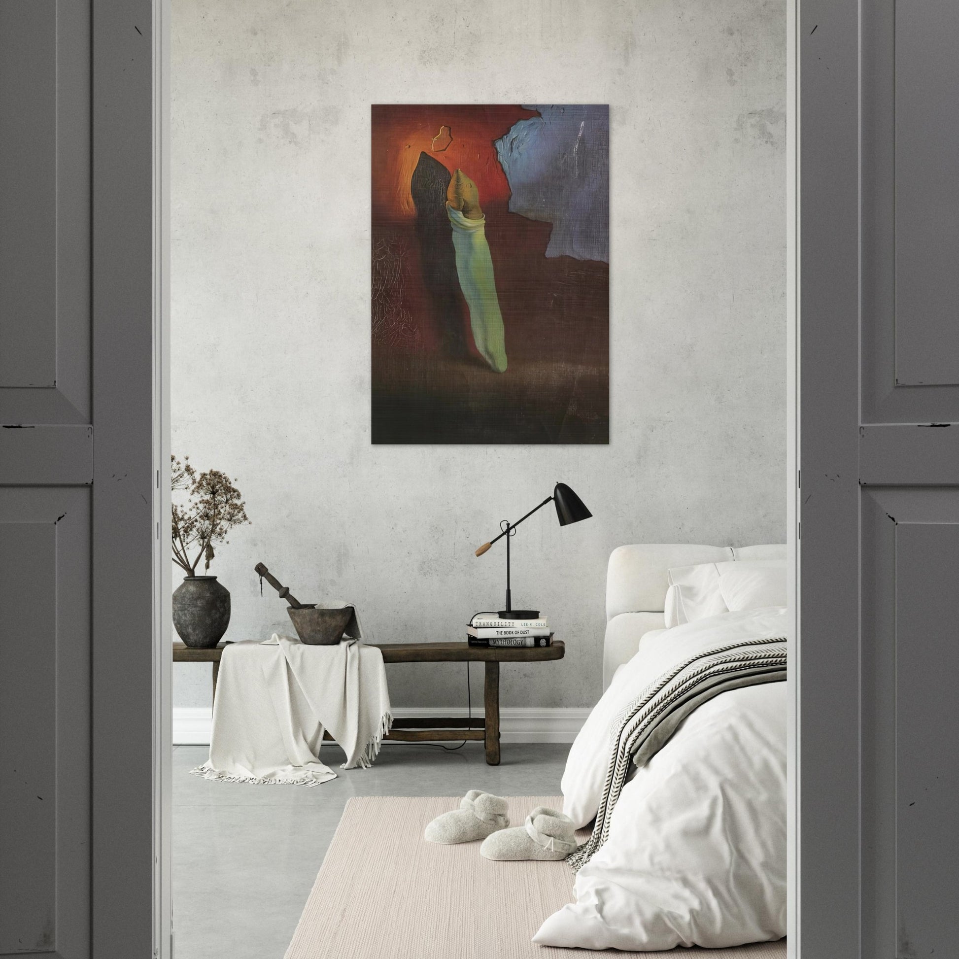 ANTHROPOMORPHIC BREAD 1 - Salvador Dali Brushed Aluminum Print - 70x100 cm / 28x40 inches | Salvador Dali Aluminum Print | Salvador Dali Prints