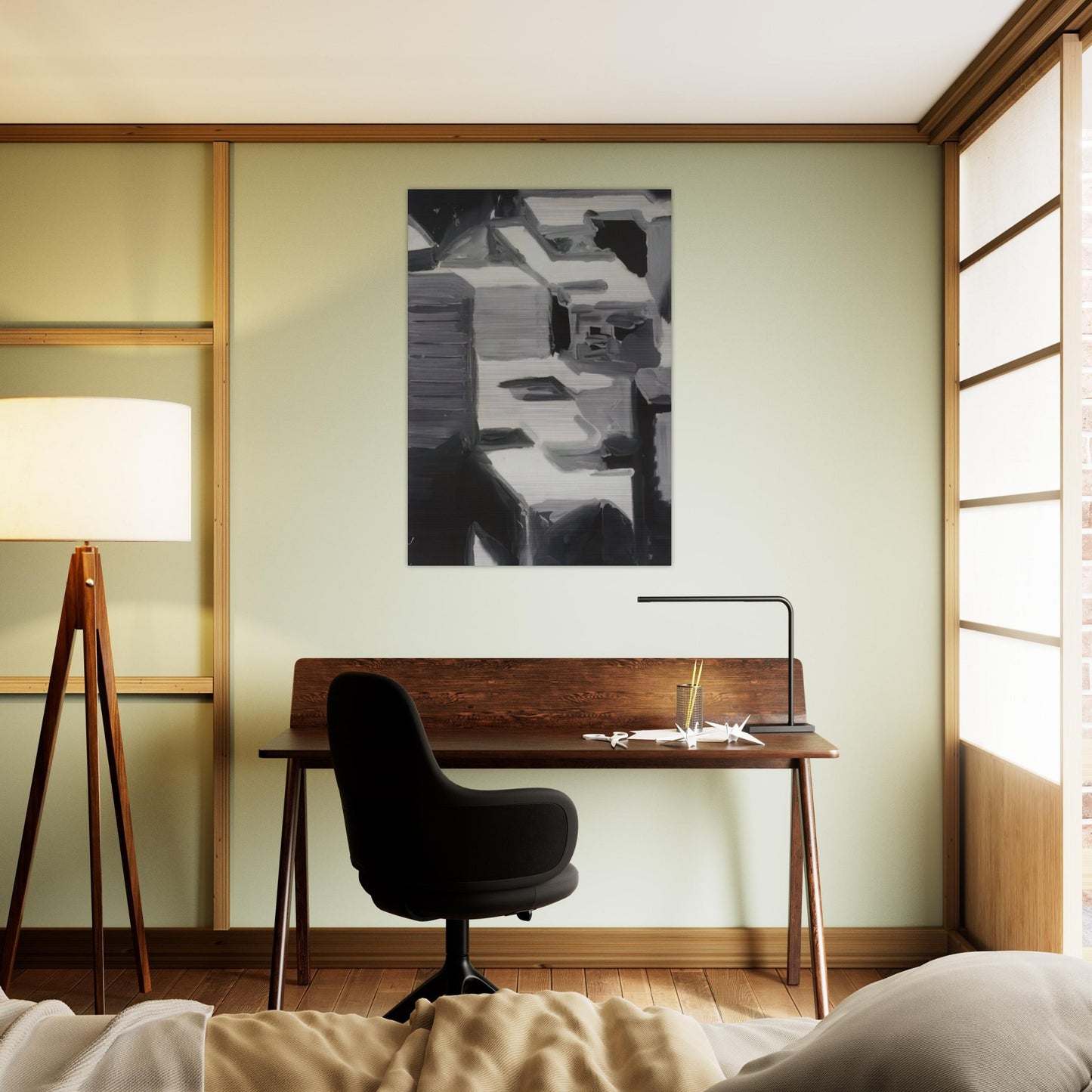 TOWNSCAPE 1968 3 - Gerhard Richter Brushed Aluminum Print - 70x100 cm / 28x40 inches | Gerhard Richter Aluminum Print | Gerhard Richter Prints