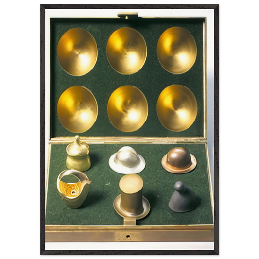 Hat Ring - 1971 - Dieter Roth 70x100 cm / 28x40 inches Framed Art Print – Black Wooden Frame