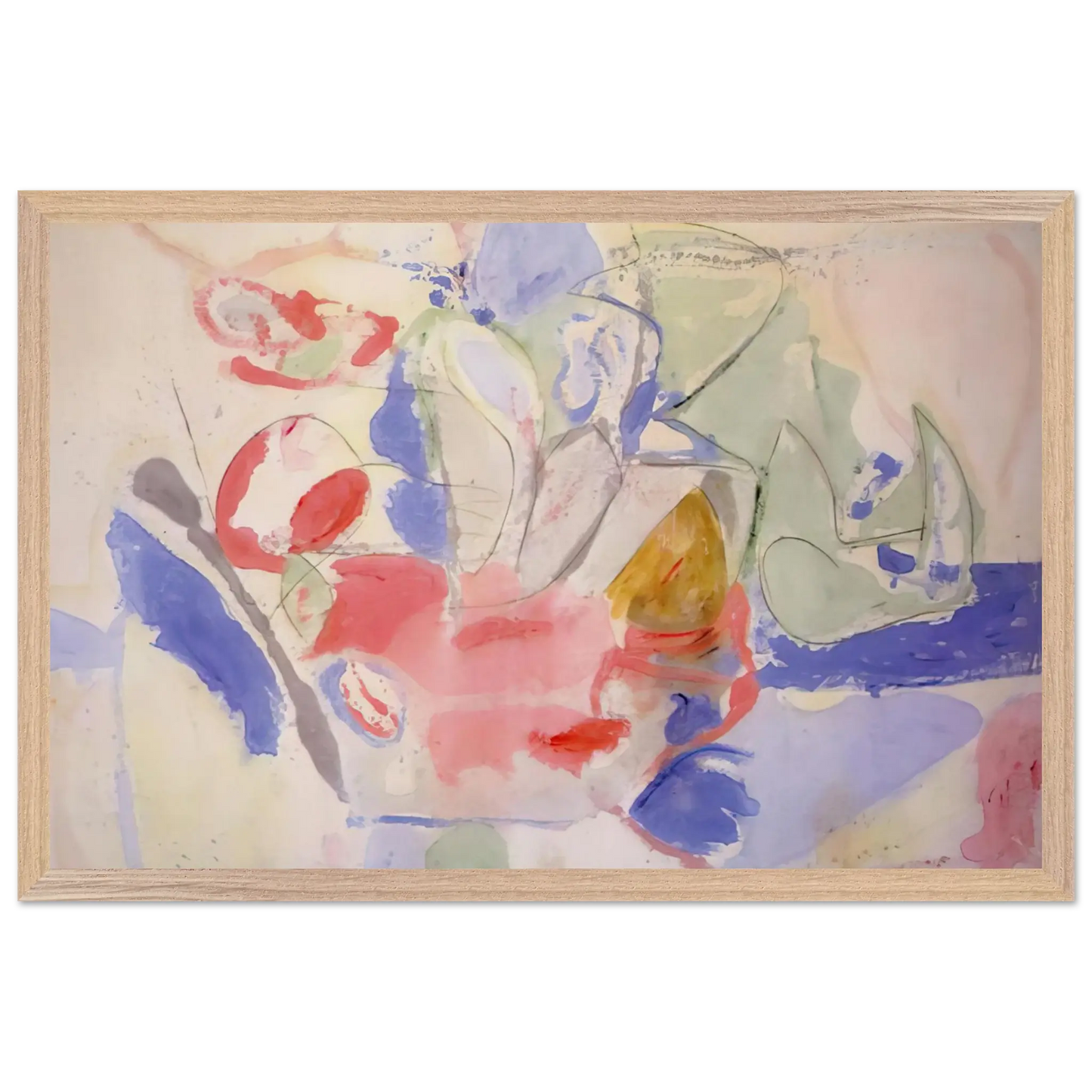 Helen Frankenthaler - Mountains and Sea - 1952 Wall art - 60x80 cm / 24x32 Inches - Fine Art Poster - -