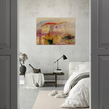 Le Poste at Cagnes study - Pierre-Auguste Renoir Brushed Aluminum Print - 70x100 cm / 28x40 inches | Pierre-Auguste Renoir Aluminum Print | Pierre-Auguste Renoir Prints