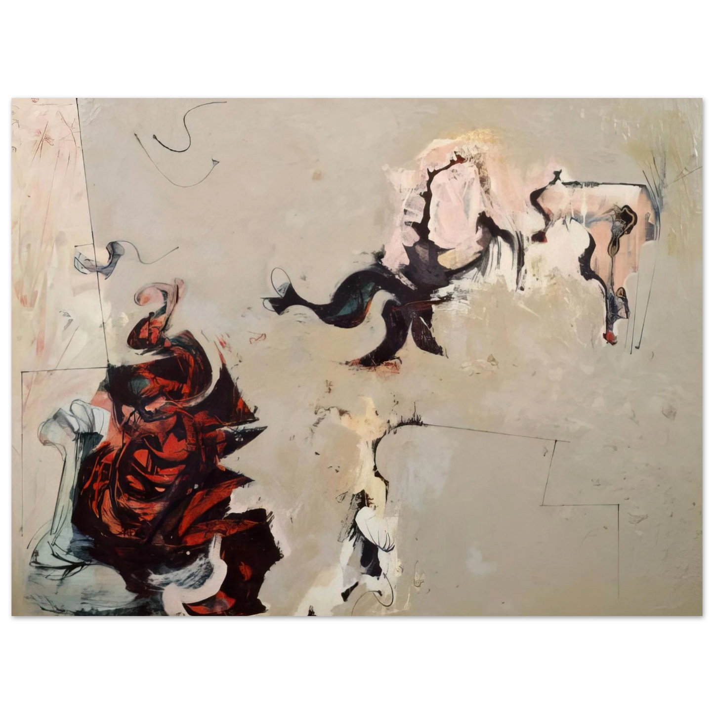 Giorgio Cavallon - Untitled - 1959  75x100 cm / 30x40inches Fine Art Poster