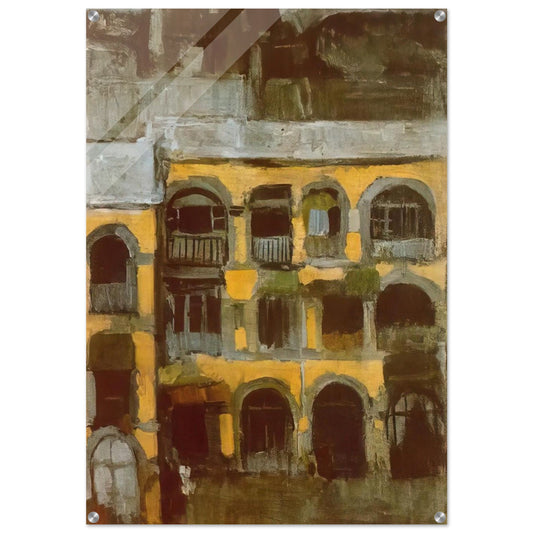A blue house - Pablo Picasso Acrylic Print - 70x100 cm / 28x40″ inches