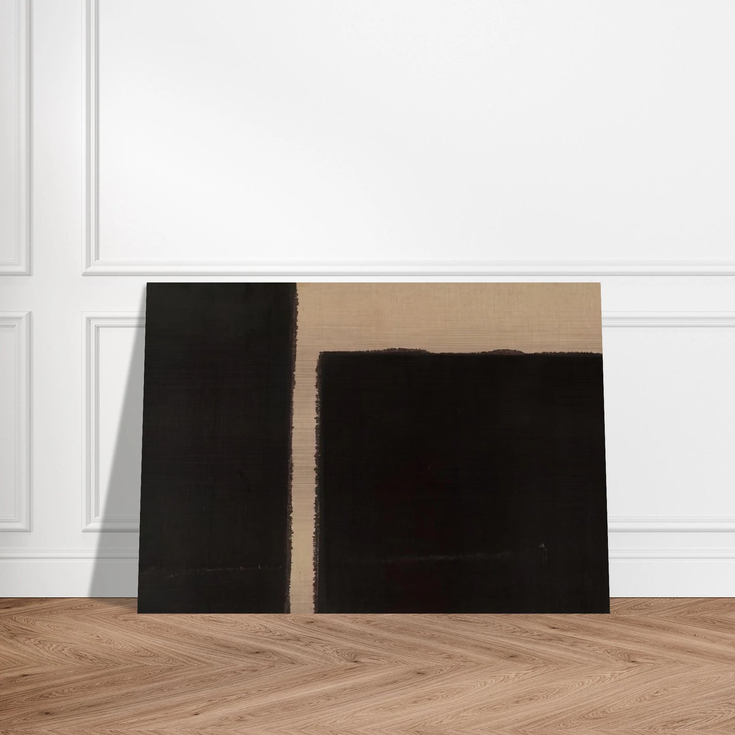 Burnt Umber  Ultramarine Blue - 1998 - Yun Hyong-keun Brushed Aluminum Print - 70x100 cm / 28x40 inches | Yun Hyong-keun Aluminum Print | Yun Hyong-keun Prints
