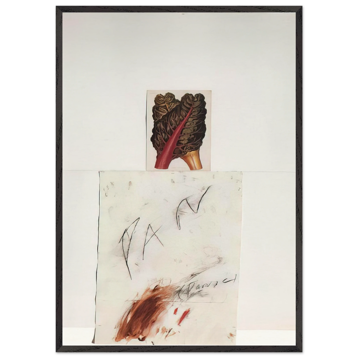 Pan - Cy Twombly 70x100 cm / 28x40 inches Framed Art Print – Black Wooden Frame