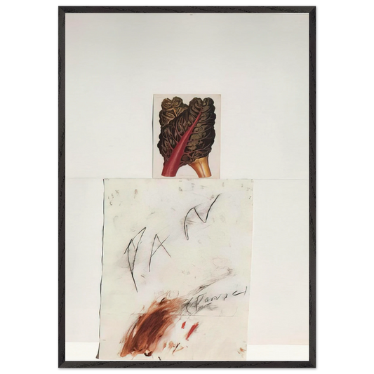 Pan - Cy Twombly 70x100 cm / 28x40 inches Framed Art Print – Black Wooden Frame