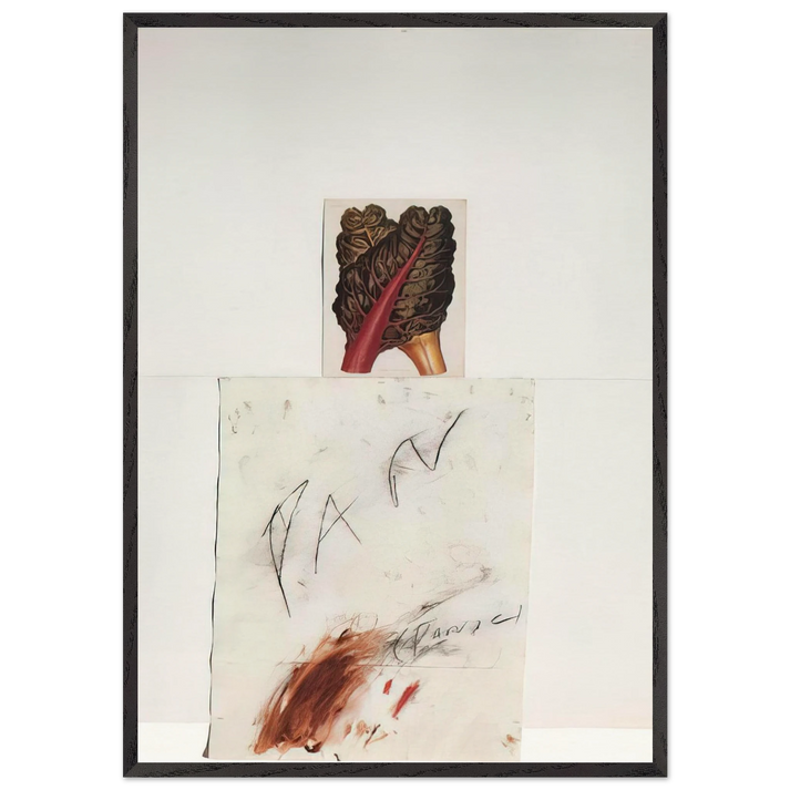 Pan - Cy Twombly 70x100 cm / 28x40 inches Framed Art Print – Black Wooden Frame