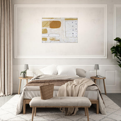 White, Sand and Ochre - 1961 - William Scott Acrylic Print - 70x100 cm / 28x40″ inches | William Scott Wall Art | William Scott Prints