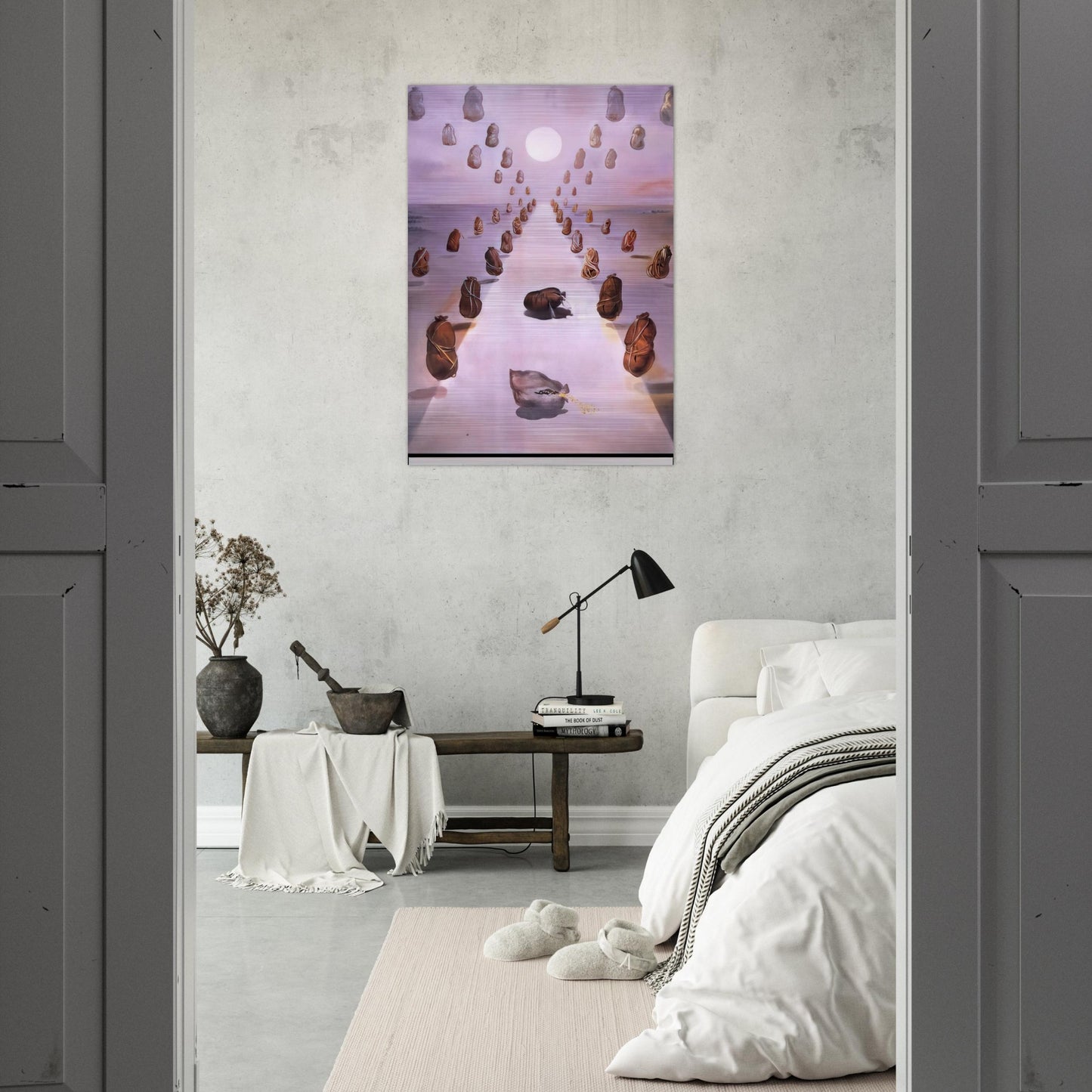 THE PATH OF ENIGMA - Salvador Dali Brushed Aluminum Print - 70x100 cm / 28x40 inches | Salvador Dali Aluminum Print | Salvador Dali Prints