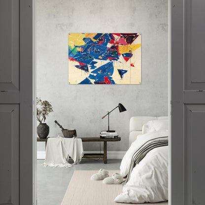 Middle Blue III - Sam Francis Acrylic Print - 70x100 cm / 28x40″ inches