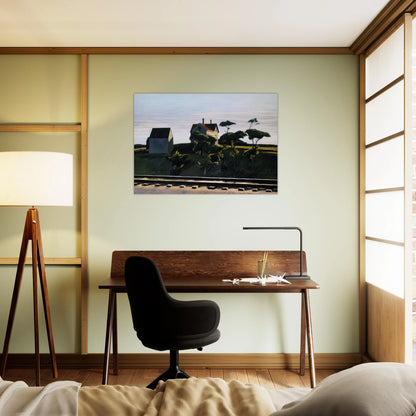 New York, New Haven and Hartford - Edward Hopper Brushed Aluminum Print - 70x100 cm / 28x40 inches | Edward Hopper Aluminum Print | Edward Hopper Prints