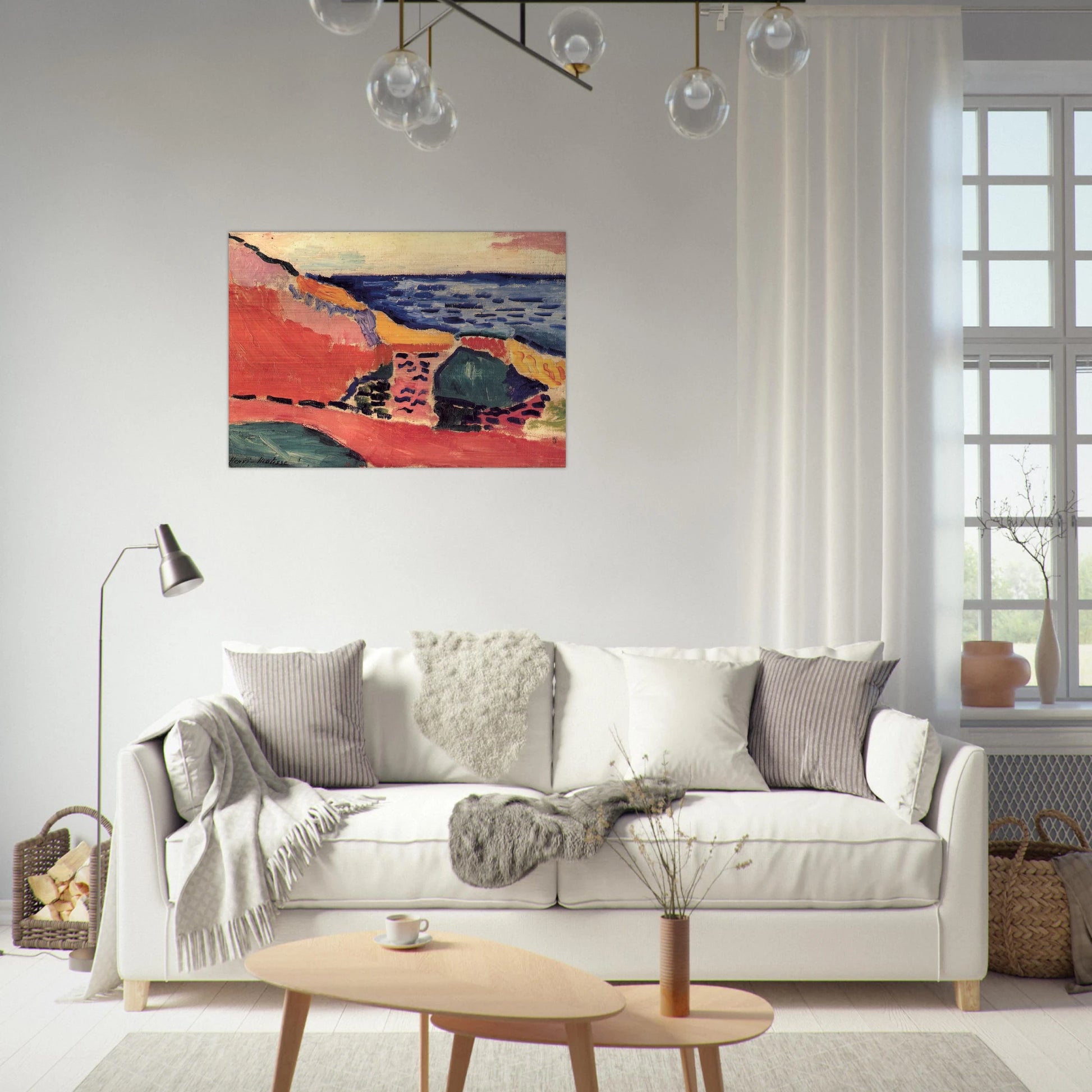 LA MOULADE COLLIOURE IN THE SUMMER 1905 - Henri Matisse Brushed Aluminum Print - 70x100 cm / 28x40 inches | Henri Matisse Aluminum Print | Henri Matisse Prints