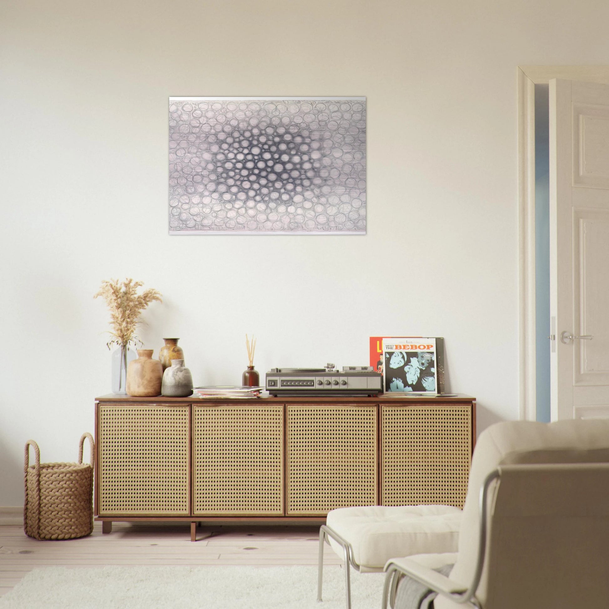 Light Gathers to the Question of No - 1979 - Richard Pousette-Dart Brushed Aluminum Print - 70x100 cm / 28x40 inches | Richard Pousette-Dart Aluminum Print | Richard Pousette-Dart Prints