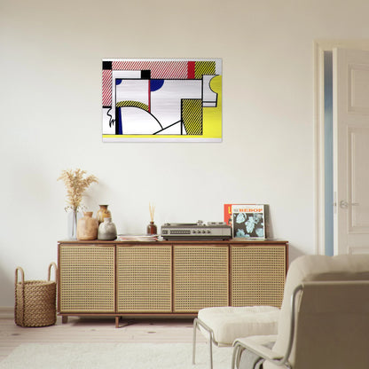 BULL VI 1973 - Roy Lichtenstein Brushed Aluminum Print - 70x100 cm / 28x40 inches | Roy Lichtenstein Aluminum Print | Roy Lichtenstein Prints