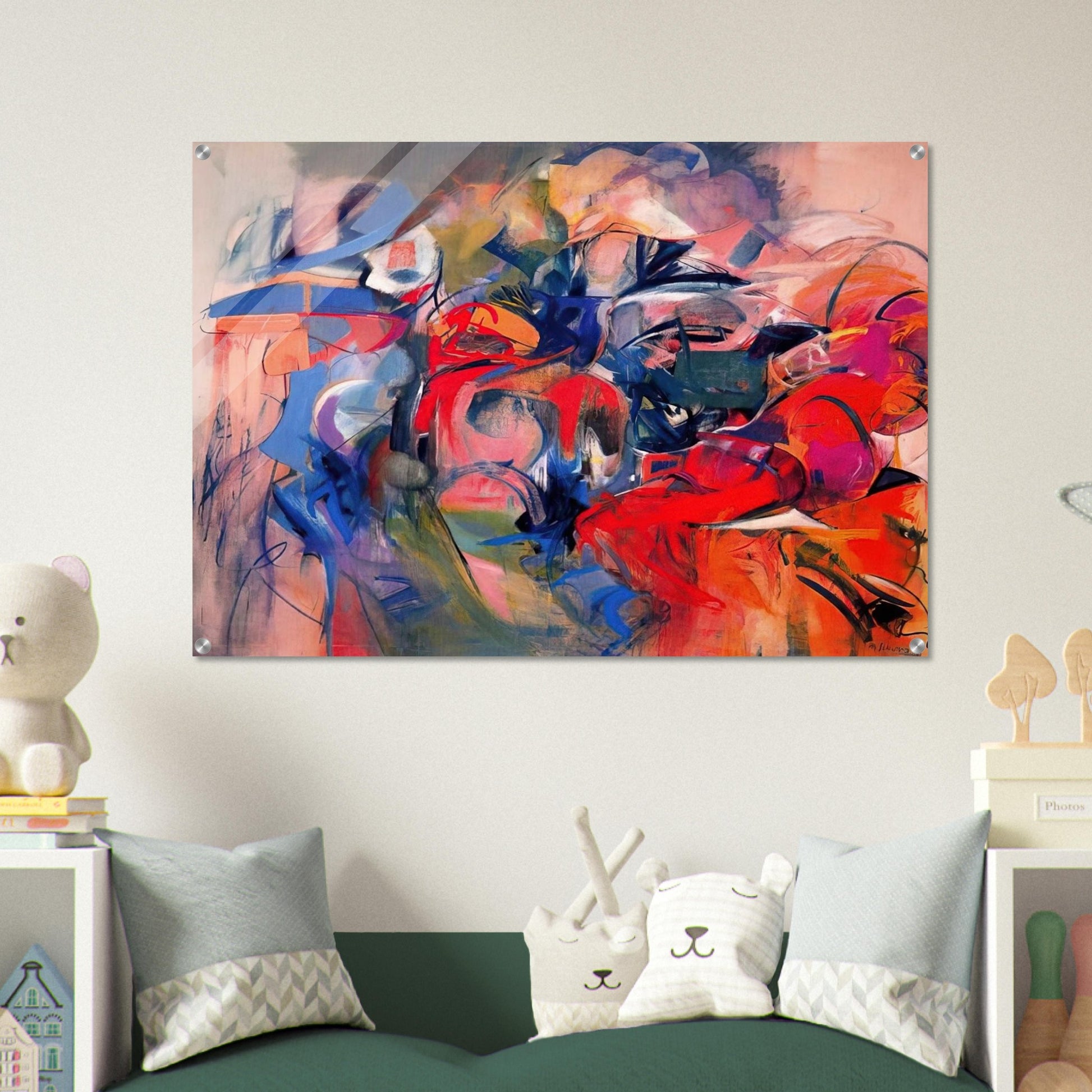 Fanfare - 1968 - Miriam Schapiro Acrylic Print - 70x100 cm / 28x40″ inches | Miriam Schapiro Wall Art | Miriam Schapiro Prints