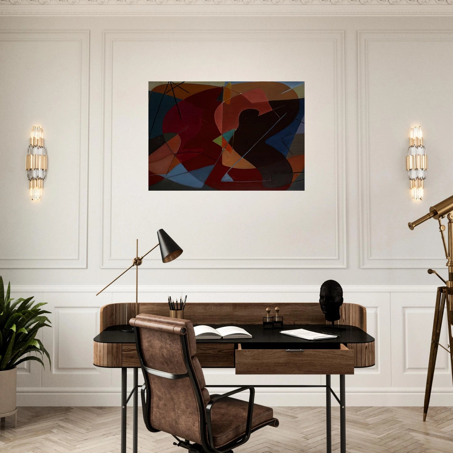 Untitled No 8 - 1932 - John Ferren Brushed Aluminum Print - 70x100 cm / 28x40 inches | John Ferren Aluminum Print | John Ferren Prints