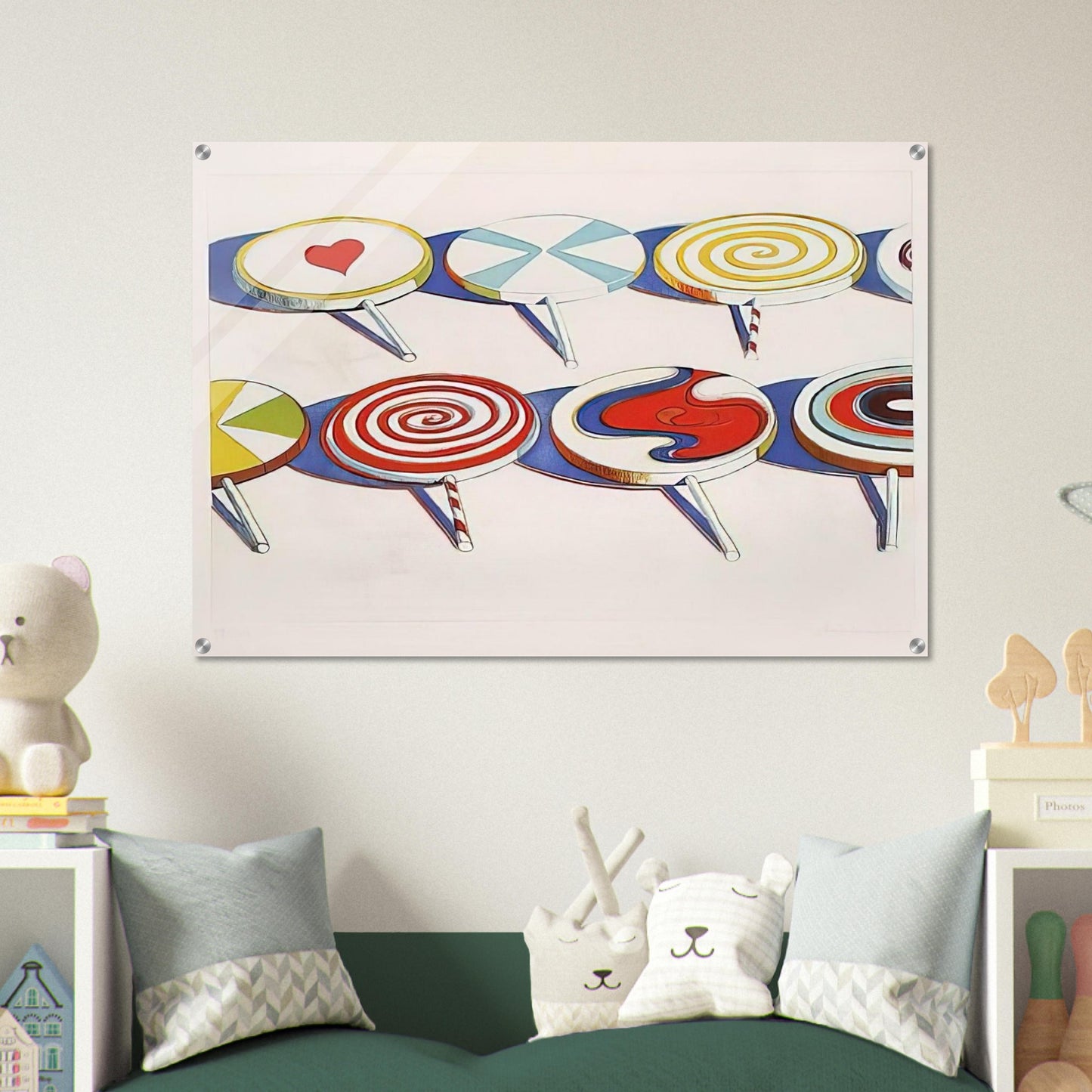 Big Suckers - 1971 - Wayne Thiebaud Acrylic Print - 70x100 cm / 28x40″ inches | Wayne Thiebaud Wall Art | Wayne Thiebaud Prints