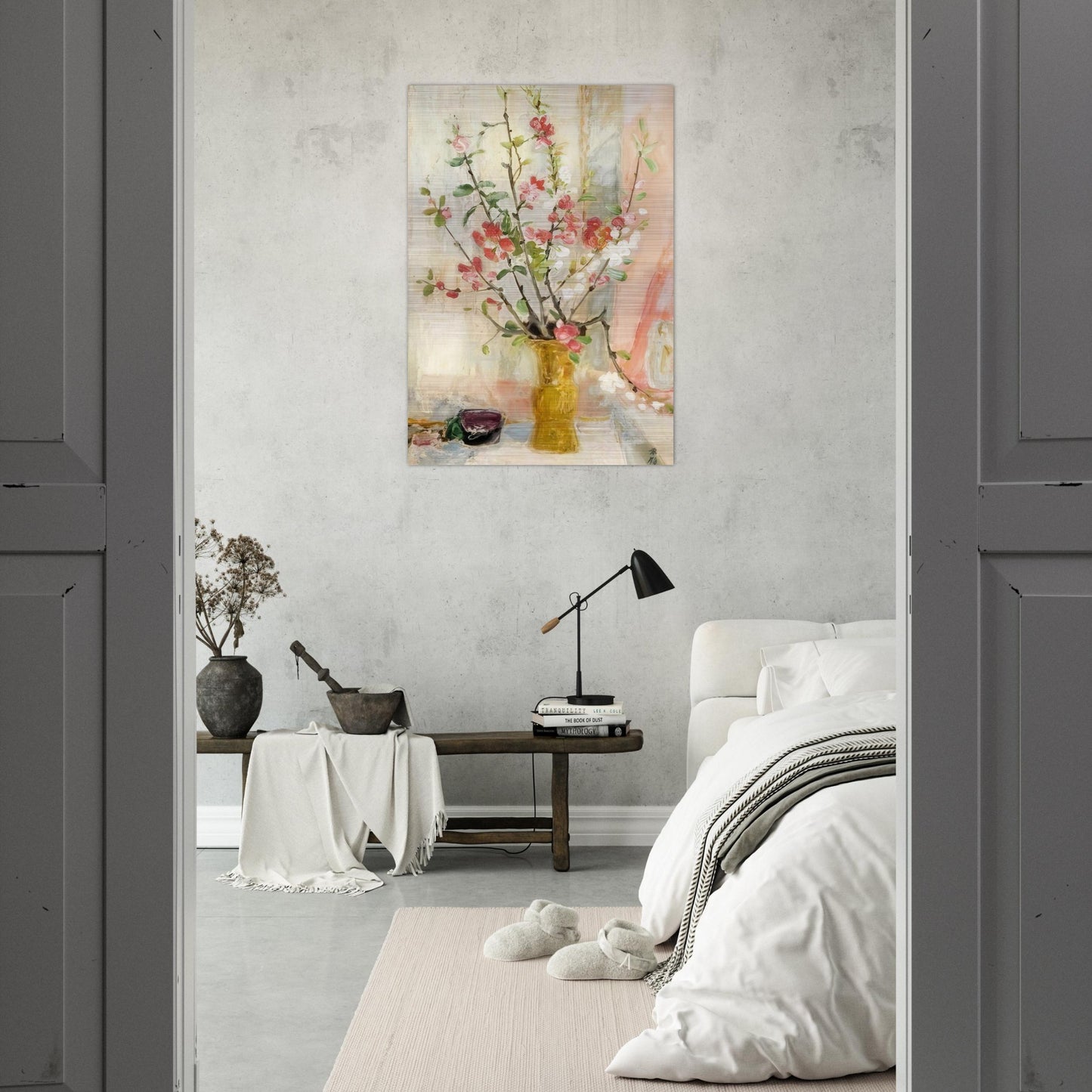 Les Pommeirs Du Japon - Post-Impressionism - Le Pho Brushed Aluminum Print - 70x100 cm / 28x40 inches | Le Pho Aluminum Print | Le Pho Prints