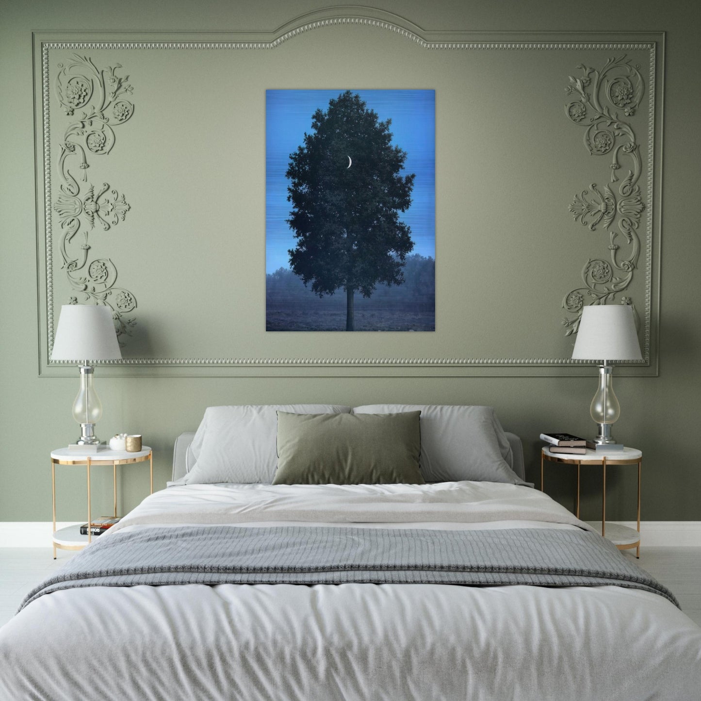 SIXTEENTH OF SEPTEMBER 1956 - Rene Magritte Brushed Aluminum Print - 70x100 cm / 28x40 inches | Rene Magritte Aluminum Print | Rene Magritte Prints