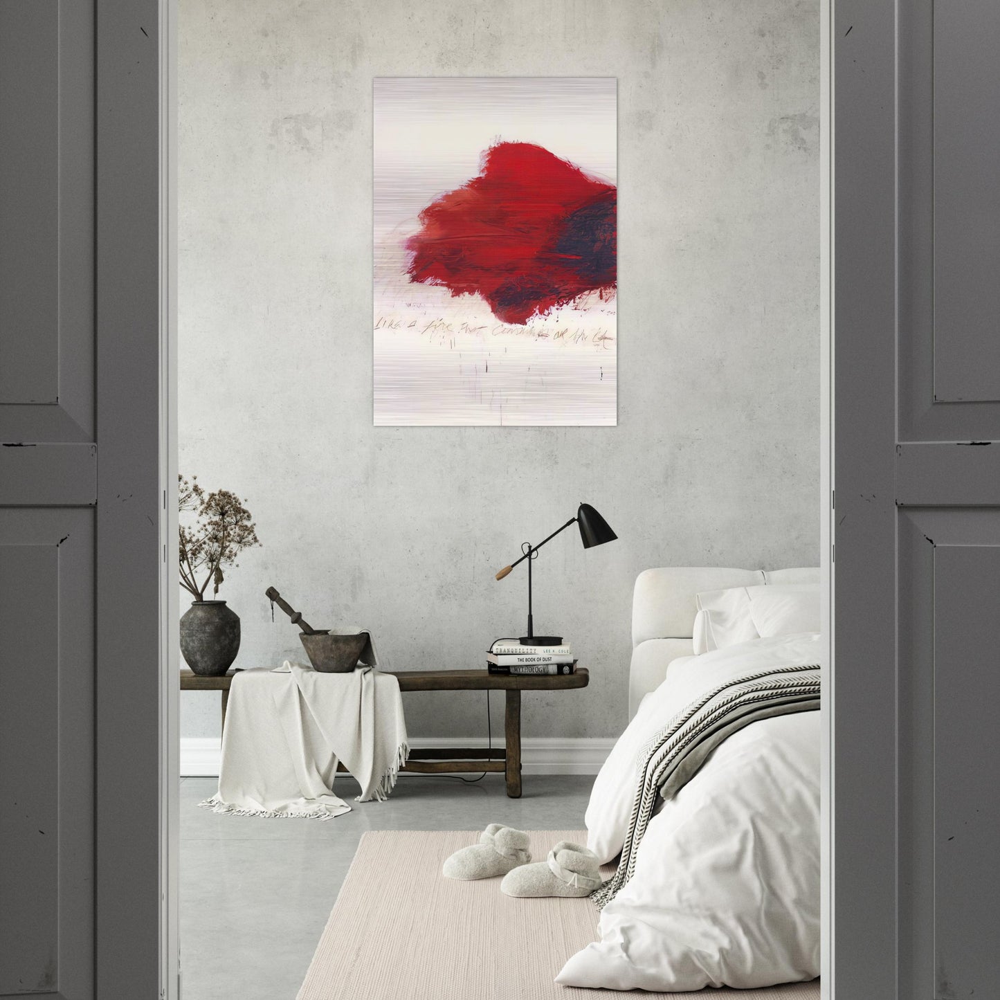 Fifty Days at Iliam. The Fire that Consumes All before It - Cy Twombly Brushed Aluminum Print - 70x100 cm / 28x40 inches | Cy Twombly Aluminum Print | Cy Twombly Prints