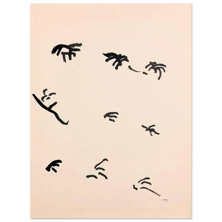 Henri Michaux - Mouvement - 1950  75x100 cm / 30x40inches Fine Art Poster