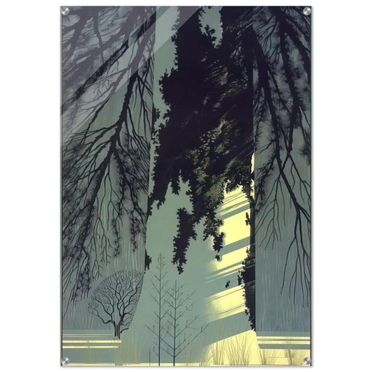 Snow White - Eyvind Earle Acrylic Print - 70x100 cm / 28x40″ inches
