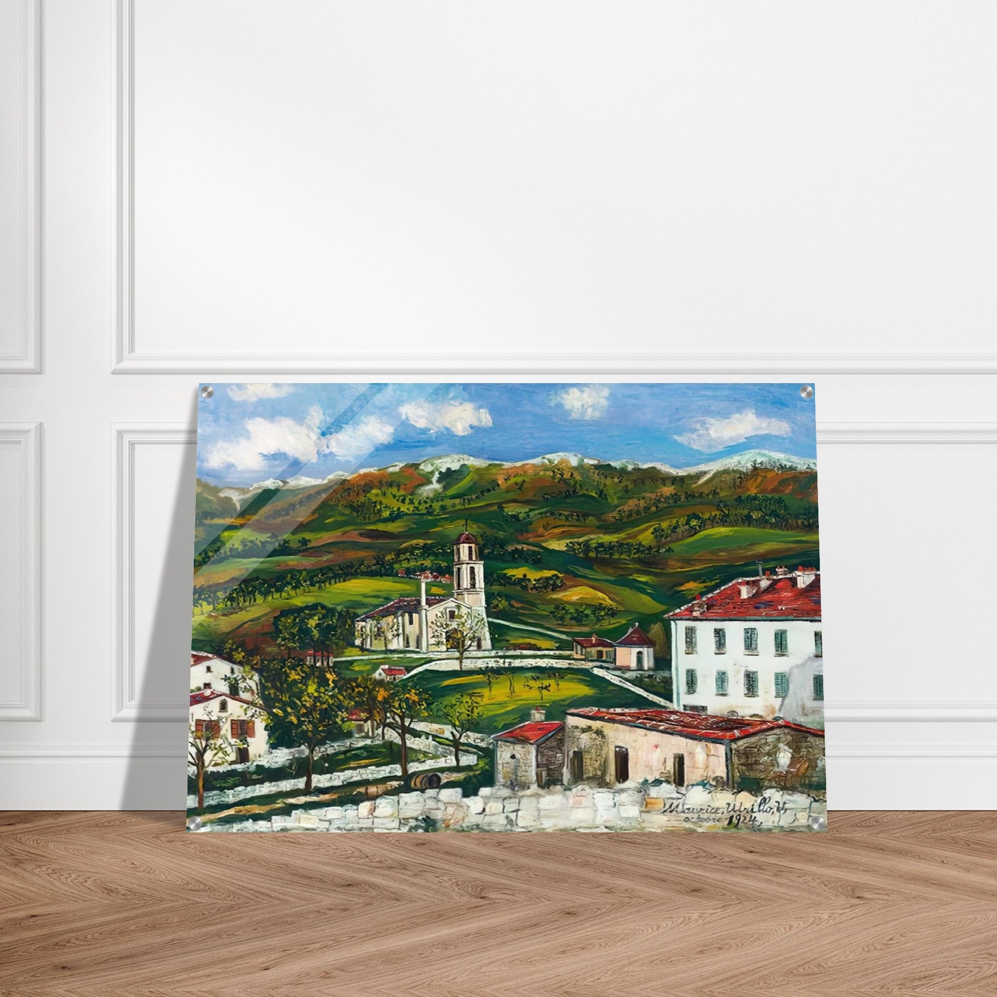 UNTITLED - Maurice Utrillo Acrylic Print - 70x100 cm / 28x40″ inches | Maurice Utrillo Wall Art | Maurice Utrillo Prints