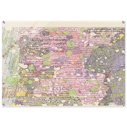 I Part of Sabine D Region, Southwest Mare Tranquilitatis from Lithographs Based on Geologic Maps of Lunar Orbiter and Apollo Landing Sites - 1972 - Nancy Graves Acrylic Print - 70x100 cm / 28x40″ inches | Nancy Graves Wall Art | Nancy Graves Prints