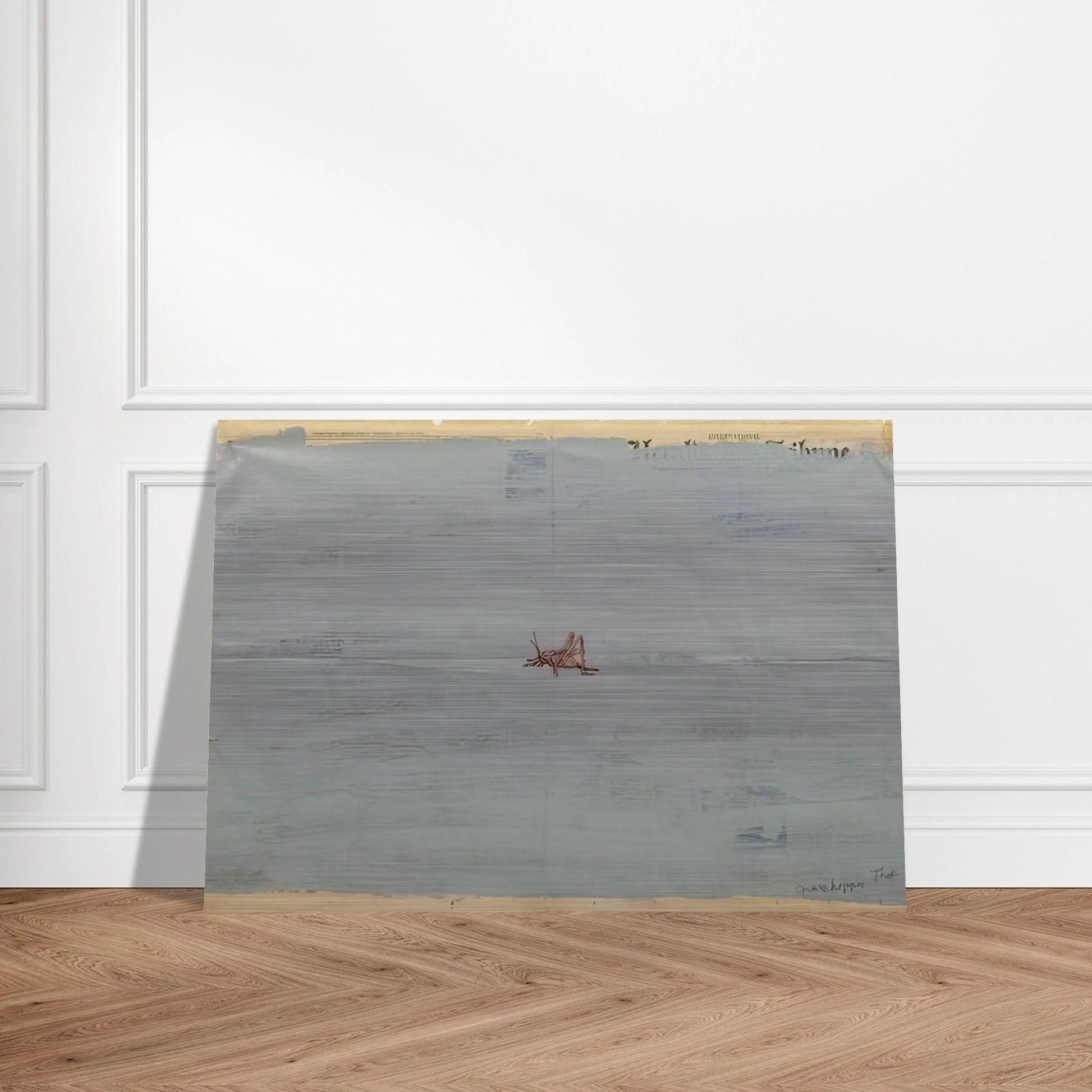 Grasshopper - 1975 - Paul Thek Brushed Aluminum Print - 70x100 cm / 28x40 inches | Paul Thek Aluminum Print | Paul Thek Prints