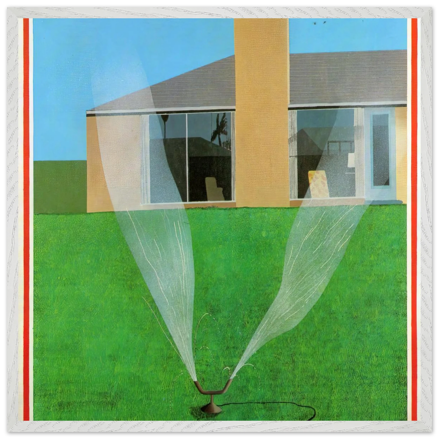 David Hockney - David Hockney Wall art - 45x60 cm / 18x24 inches - Premium Wooden Framed Poster With Fine Art Paper-canvas - Wood frame