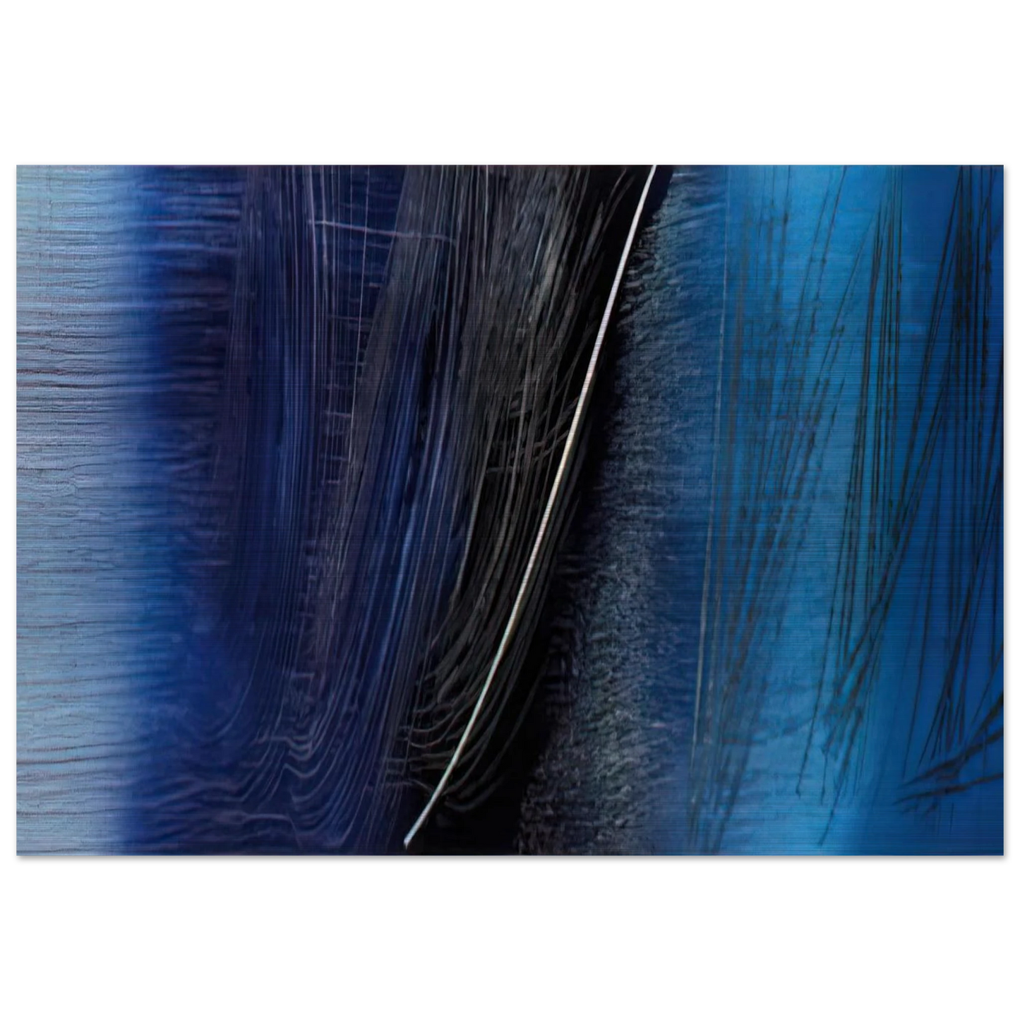 Untitled T1962-L7 - 1962 - Hans Hartung Brushed Aluminum Print - 70x100 cm / 28x40 inches | Hans Hartung Aluminum Print | Hans Hartung Prints