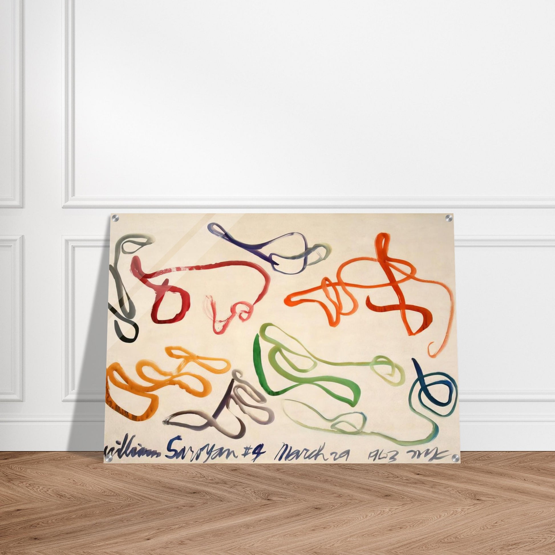 # 9 - 1963 - William Saroyan Acrylic Print - 70x100 cm / 28x40″ inches | William Saroyan Wall Art | William Saroyan Prints