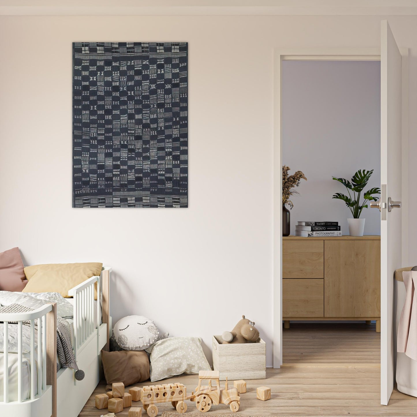 THICKLY SETTLED 1957 - Anni Albers Brushed Aluminum Print - 70x100 cm / 28x40 inches | Anni Albers Aluminum Print | Anni Albers Prints