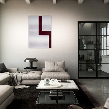 Acracropolis - Al Held Brushed Aluminum Print - 70x100 cm / 28x40 inches | Al Held Aluminum Print | Al Held Prints