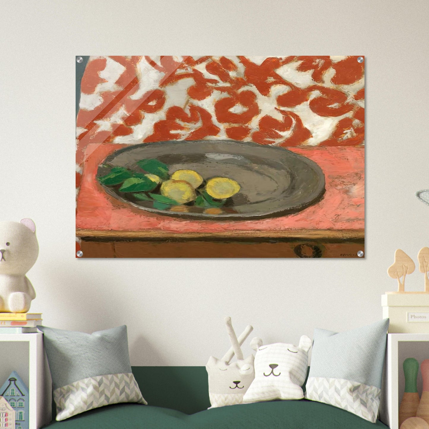 LEMONS ON A PEWTER PLATE 1929 - Henri Matisse Acrylic Print - 70x100 cm / 28x40″ inches