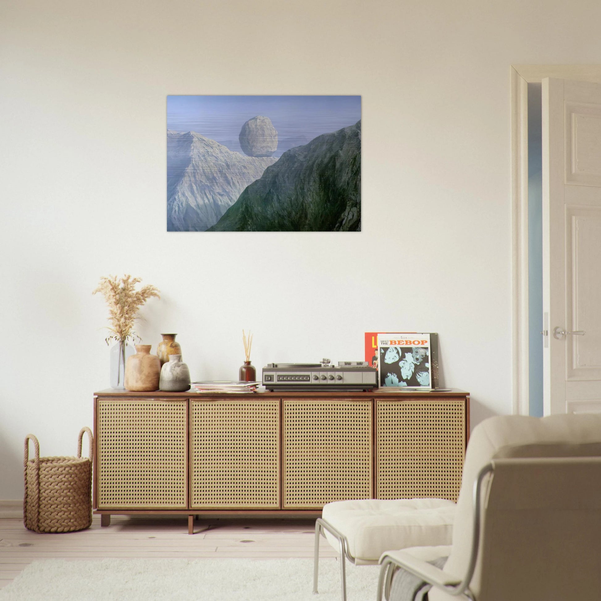 THE GLASS KEY 1959 - Rene Magritte Brushed Aluminum Print - 70x100 cm / 28x40 inches | Rene Magritte Aluminum Print | Rene Magritte Prints