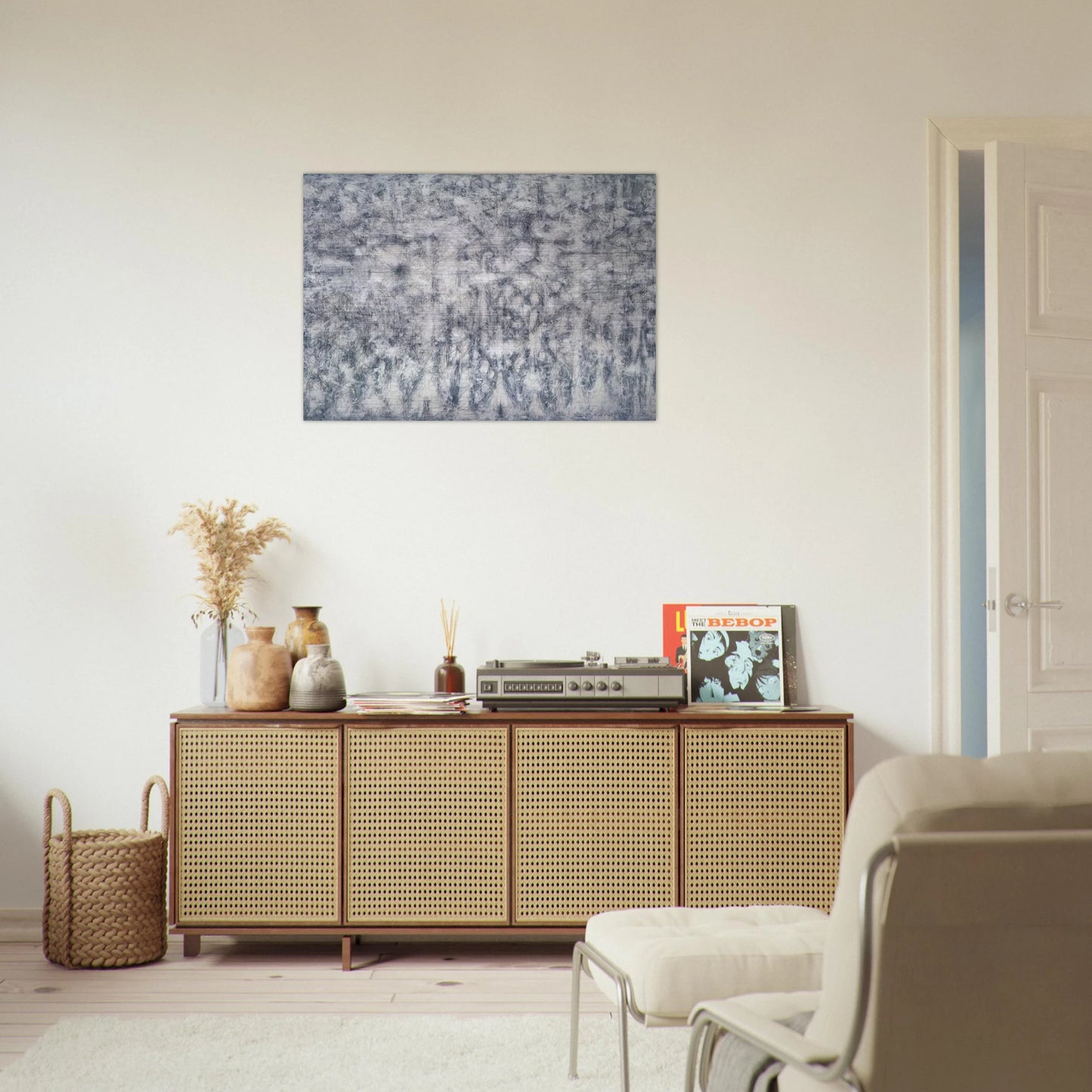 White Garden - 1951 - Richard Pousette-Dart Brushed Aluminum Print - 70x100 cm / 28x40 inches | Richard Pousette-Dart Aluminum Print | Richard Pousette-Dart Prints