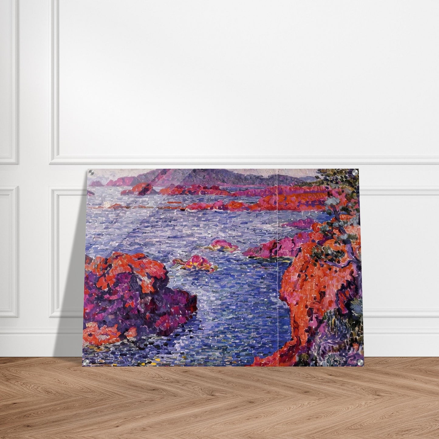 ROCKS AT ANTHEOR 1906 - Theo van Rysselberghe Acrylic Print - 70x100 cm / 28x40″ inches
