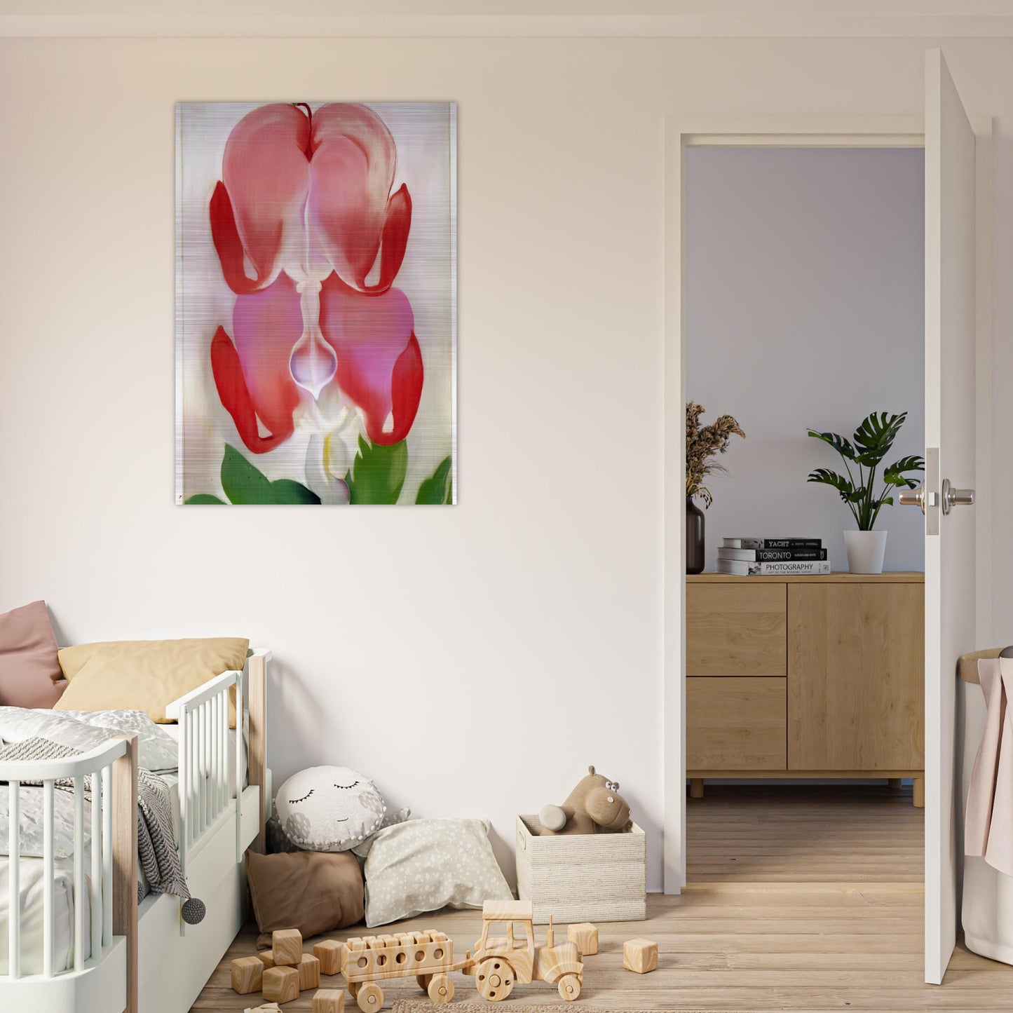 Bleeding Heart - Georgia O'Keeffe Brushed Aluminum Print - 70x100 cm / 28x40 inches | Georgia O'Keeffe Aluminum Print | Georgia O'Keeffe Prints