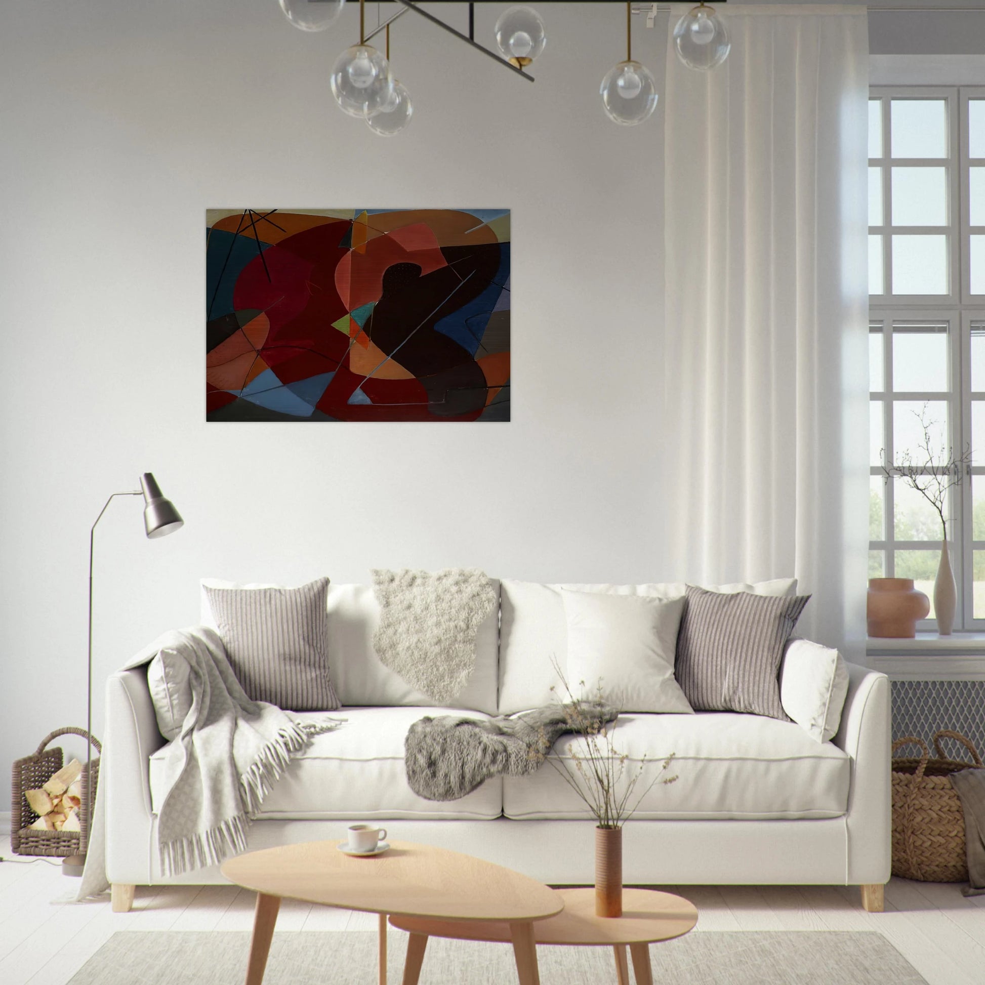 Untitled No 8 - 1932 - John Ferren Brushed Aluminum Print - 70x100 cm / 28x40 inches | John Ferren Aluminum Print | John Ferren Prints