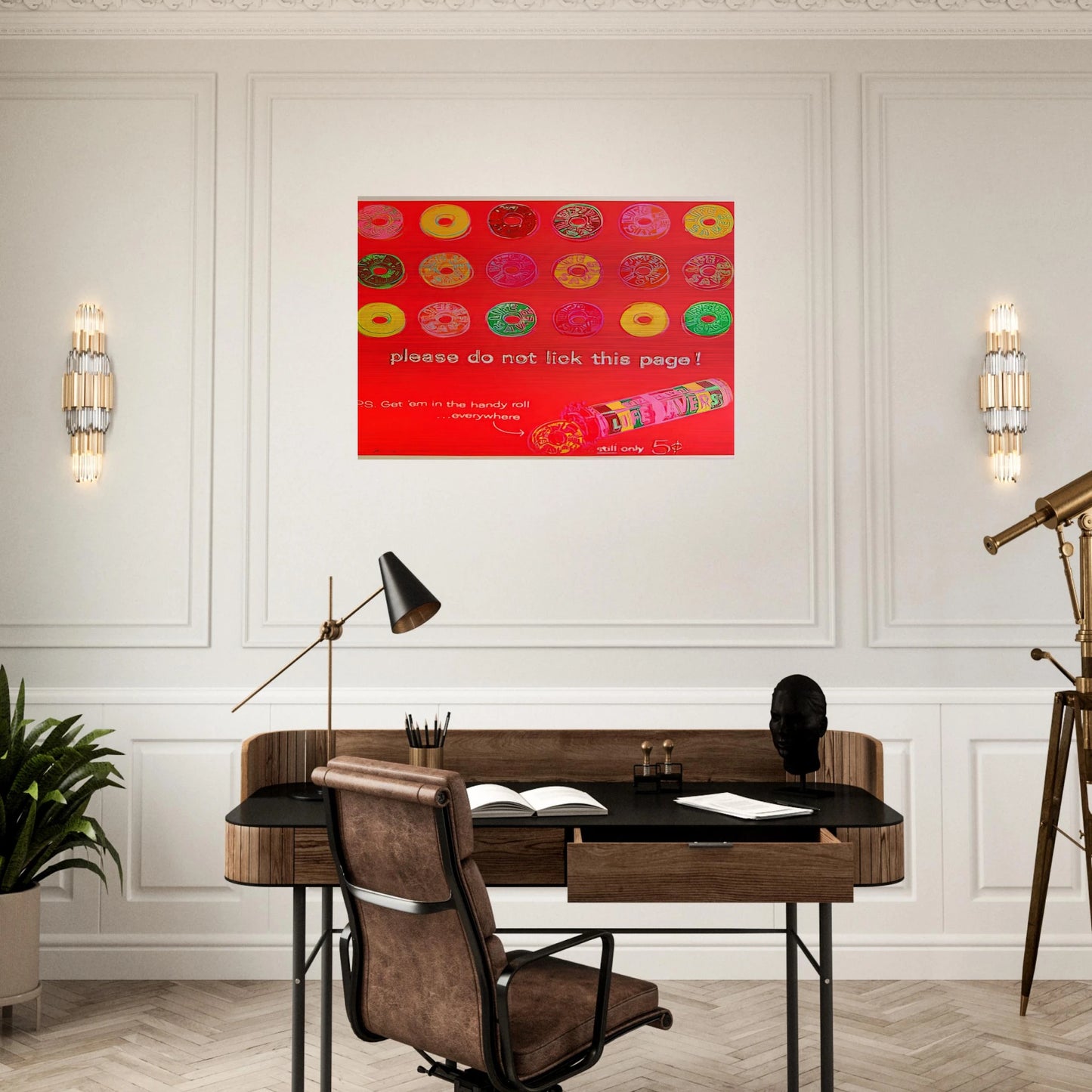 Life Savers - Andy Warhol Brushed Aluminum Print - 70x100 cm / 28x40 inches | Andy Warhol Aluminum Print | Andy Warhol Prints