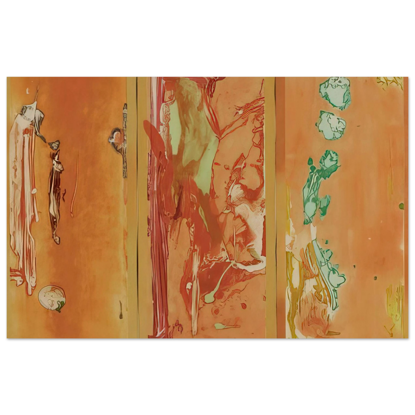 Helen Frankenthaler - Gateway - 1988 Wall art - 28x43  cm / XL (11x17 inches) - Fine Art Poster-canvas - -